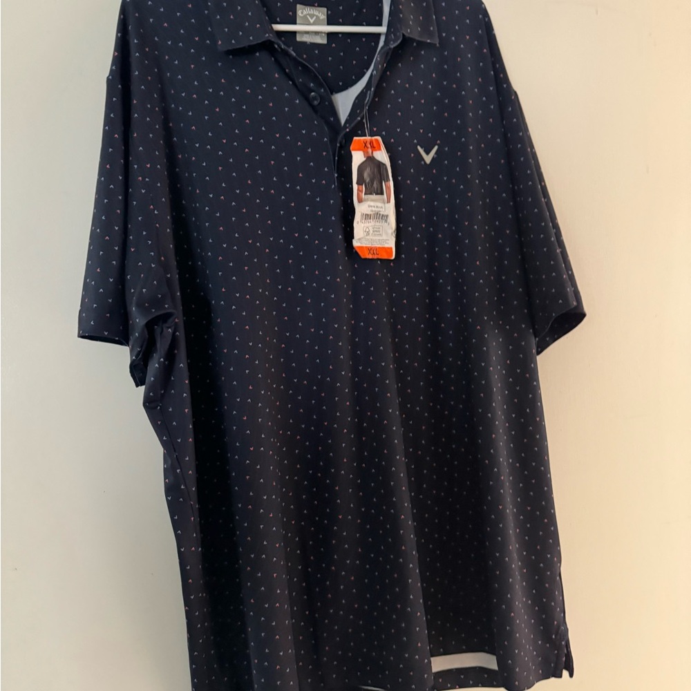 Callaway Blue Polo Shirt Sporty Design